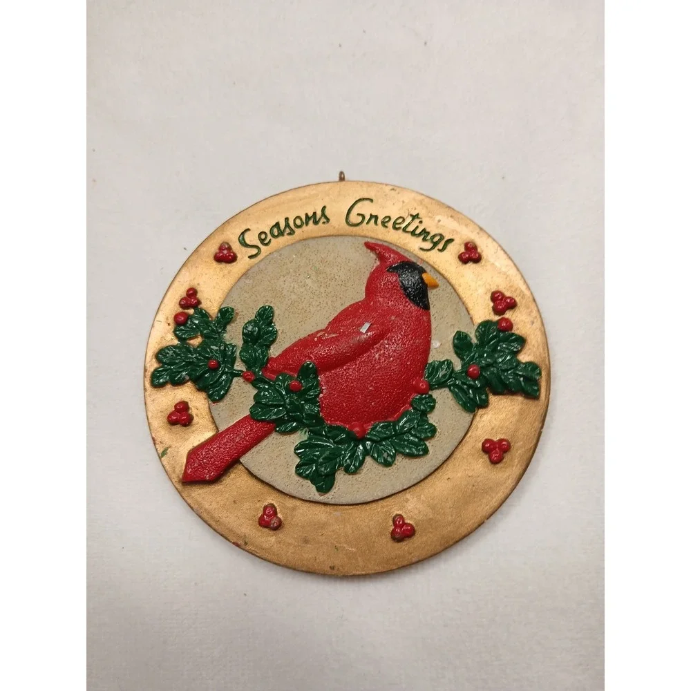 Lot of 5 Vintage Christmas Ornaments Snow Man Bell Figures Mixed Material‎